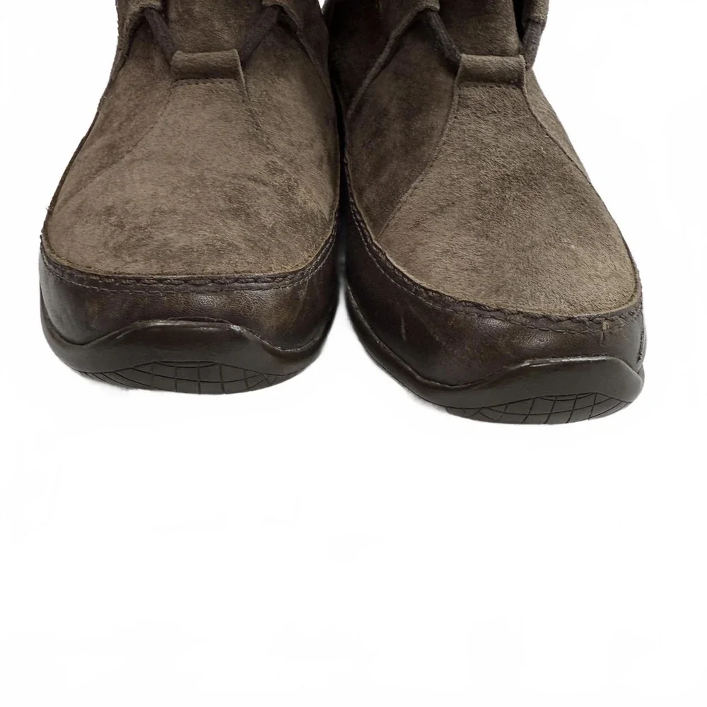 Women's Brown North Face Abby II Suede and‎ sherpa Boots size 10